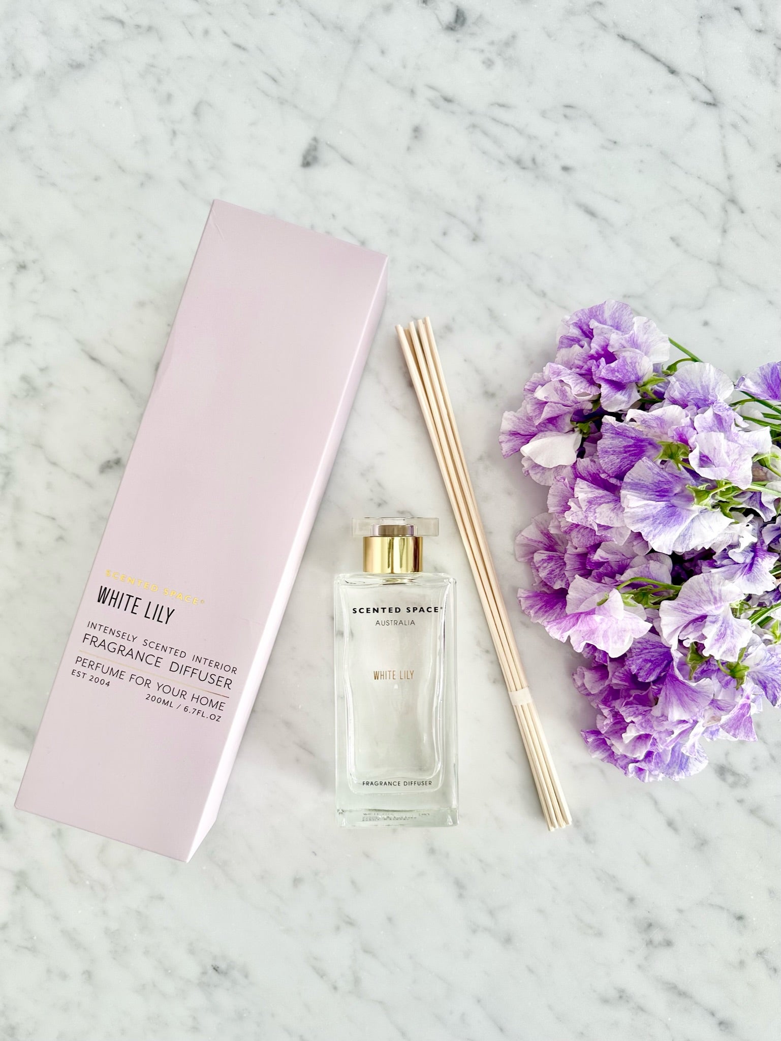 White Lily 200ml Reed Diffuser