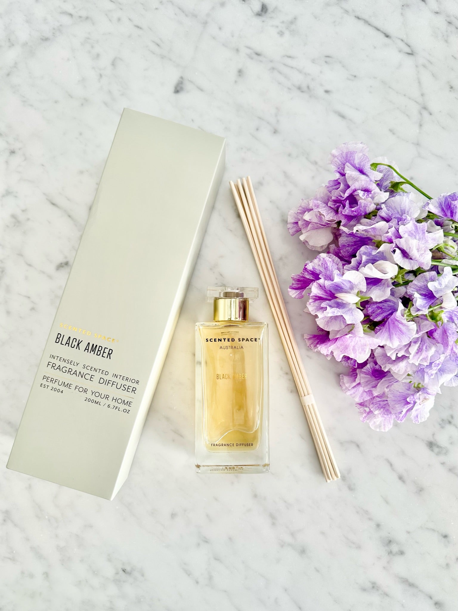 Black Amber 200ml Reed Diffuser