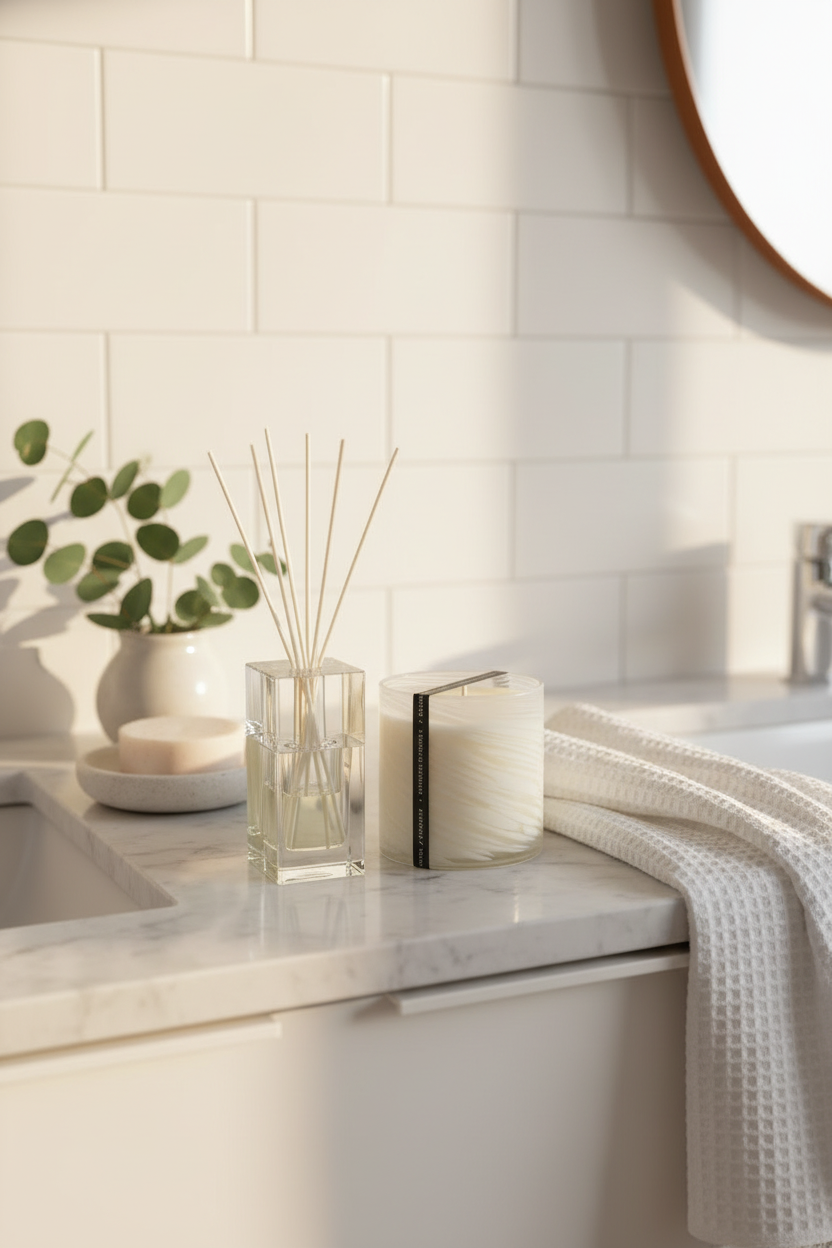 Crisp White Linen Diffuser and Reykjavik 400g Candle