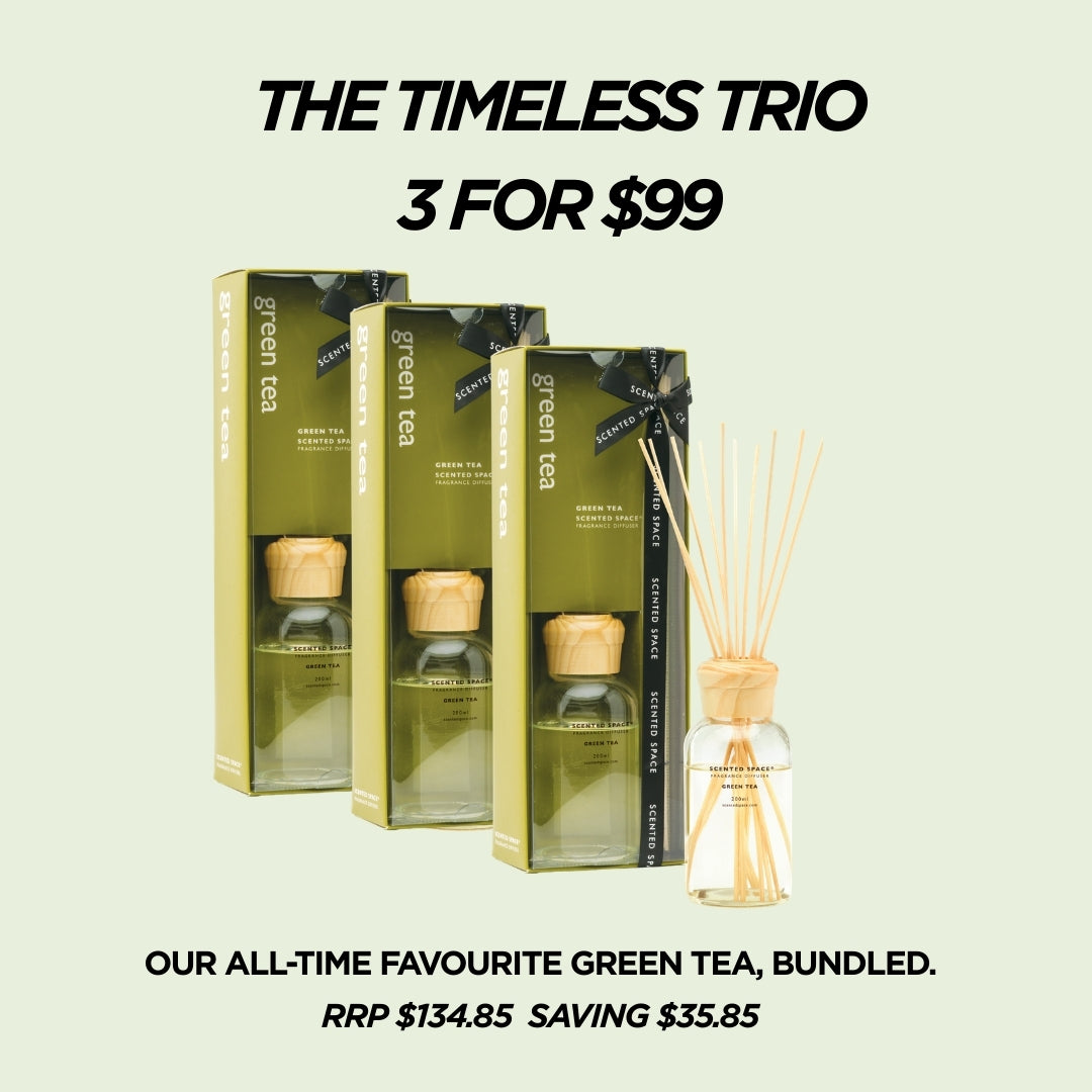 The Timeless Trio - 3 x Green Tea Diffusers