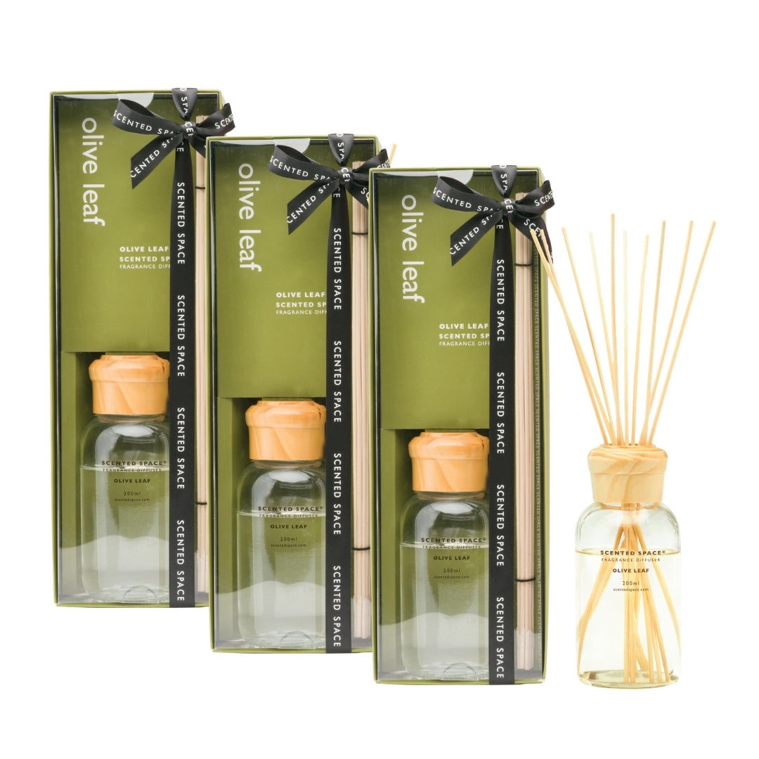 The Sunlit Trio - 3 x Olive Leaf Diffusers