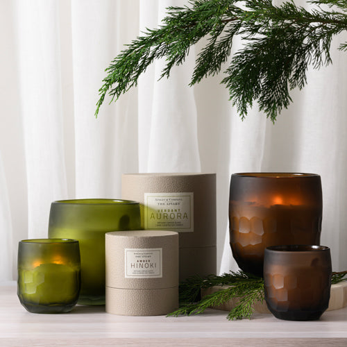 Amber & Verdant Hinoki Apiary Candles 