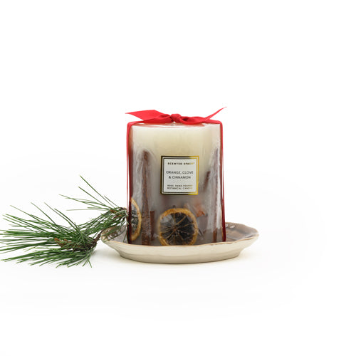 Botanical Candle 900g - Red Ribbon