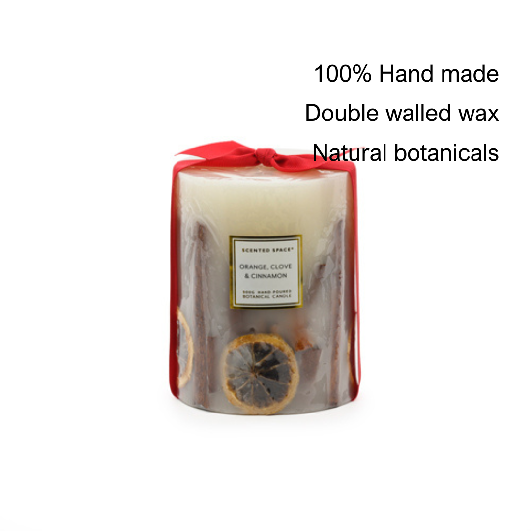 Botanical Candle 900g - Red Ribbon