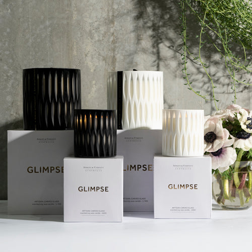 Glimpse Luxury Candle 1.7k & 440g Noir & Blanc
