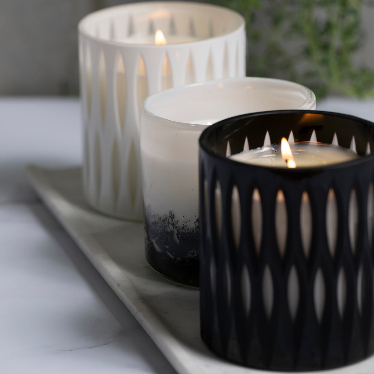 Glimpse Luxury Candle 440g Noir & Blanc