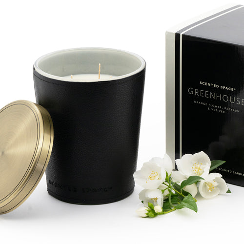 Greenhouse 900g Leather Candle