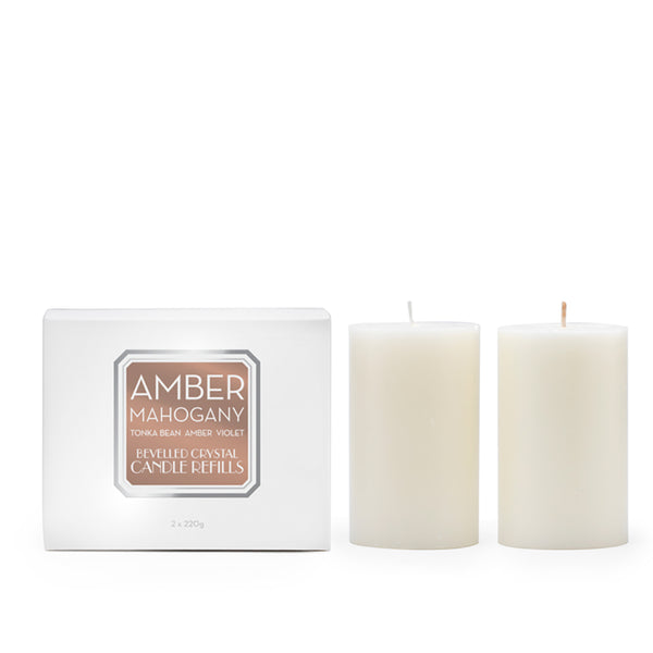 Amber Mahogany 220g Candle Refill