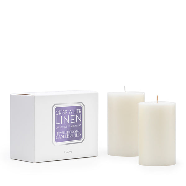 Crisp White Linen 220g Candle Refill