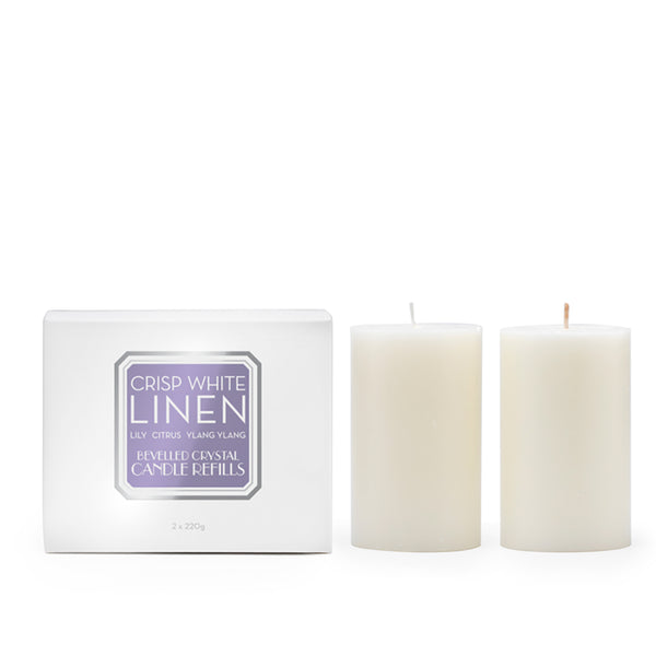 Crisp White Linen 220g Candle Refill