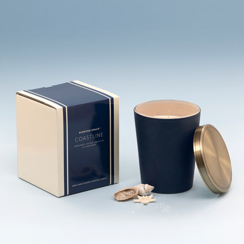 Coastline 900g Leather Candle